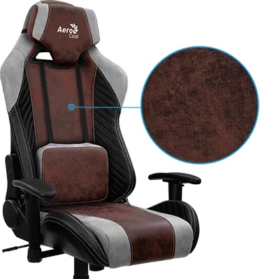AeroCool BARON gaming chair red face 3