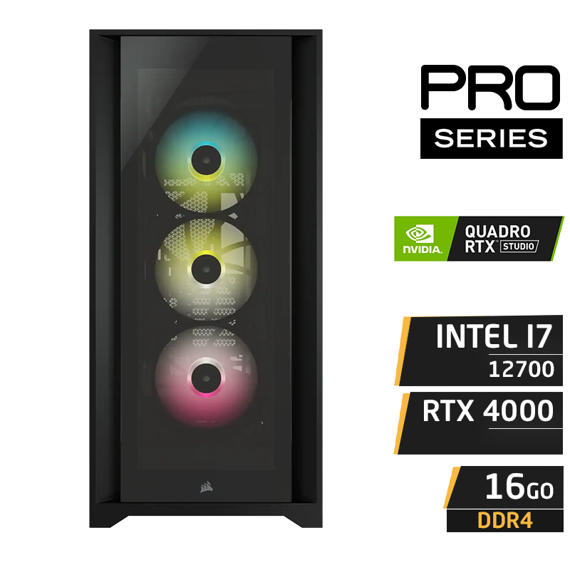 INTEL i7-12700 16Go Nvidia Quadro RTX 4000 8G