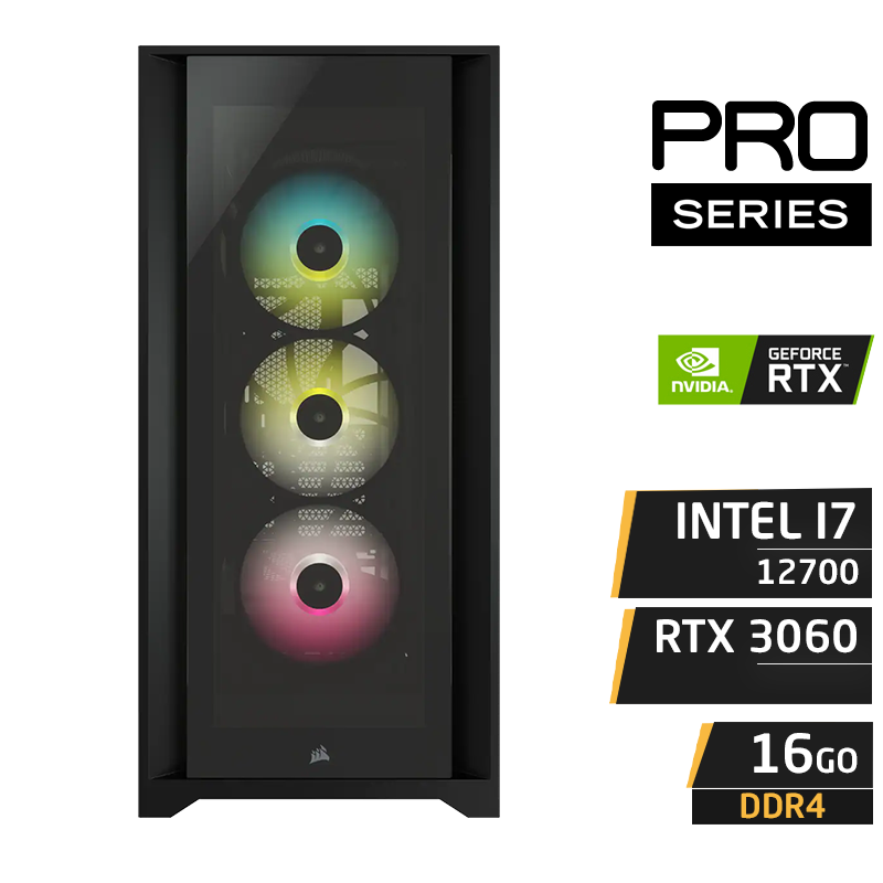 PC WARBIRD G12 INTEL i7-12700 16Go Nvidia RTX 3060 12G
