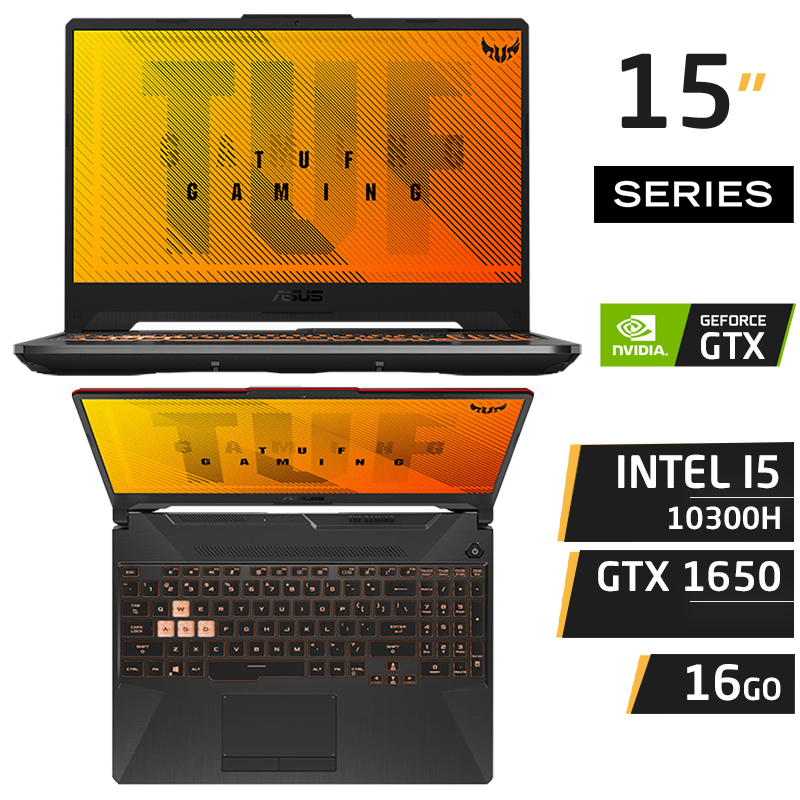 PC Portable Gamer ASUS TUF F15 FX506LHB-HN359 i5-10300H 16GB 512GB