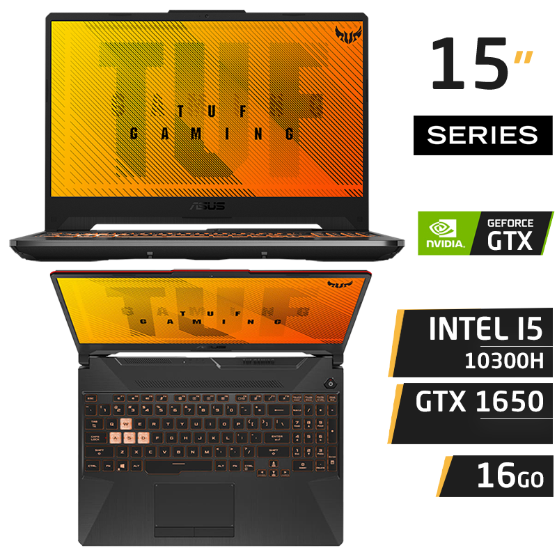 PC Portable Gamer ASUS TUF F15 FX506LHB-HN359 i5-10300H 16GB 512GB