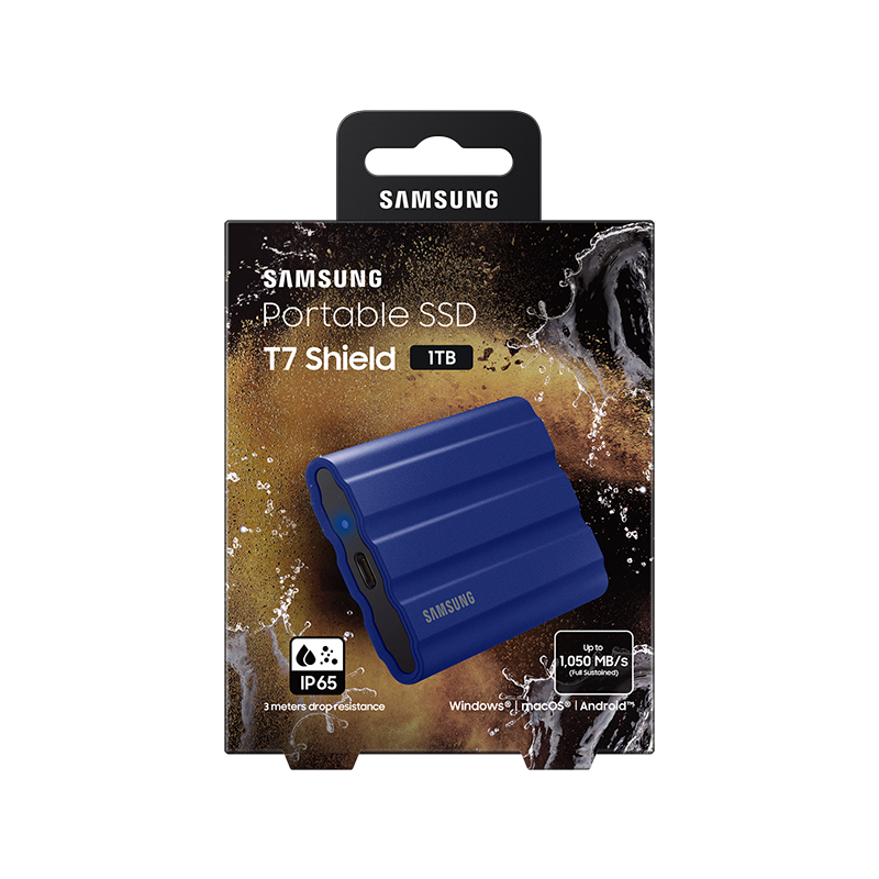 Samsung T7 Shield 1To SSD Blue