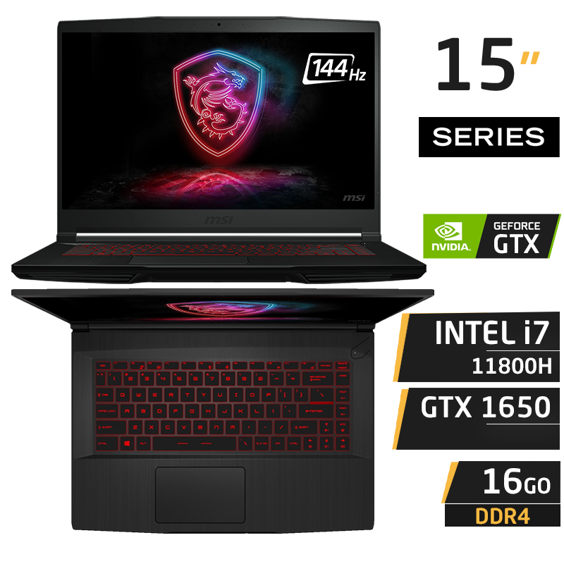 MSI GF63 11SC i7-11800H gTX 1650