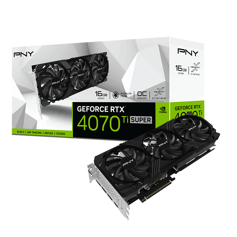 PNY RTX 4070Ti SUPER 16GB VERTO Triplel Fan OC