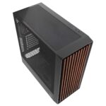 Boîtier PC SG WOOD 4 FAN NOIR | Boîtier Moyen Tour avec 4 Ventilateurs & Verre Trempé