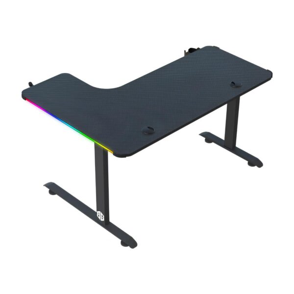 Bureau Gamer SG SGD-L180 RIGHT NOIR RGB | Bureau en L Éclairage LED Noir