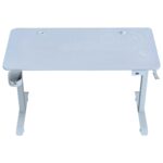Bureau Gamer SG SGD-M140 BLANC | Bureau Électrique Réglable & Design Épuré