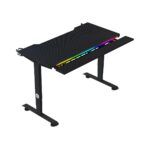 Bureau Gamer SG SGD-M140 NOIR RGB | Bureau Manuellement Réglable & Éclairage LED