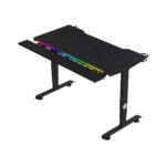 Bureau Gamer SG SGD-M140 NOIR RGB | Bureau Manuellement Réglable & Éclairage LED
