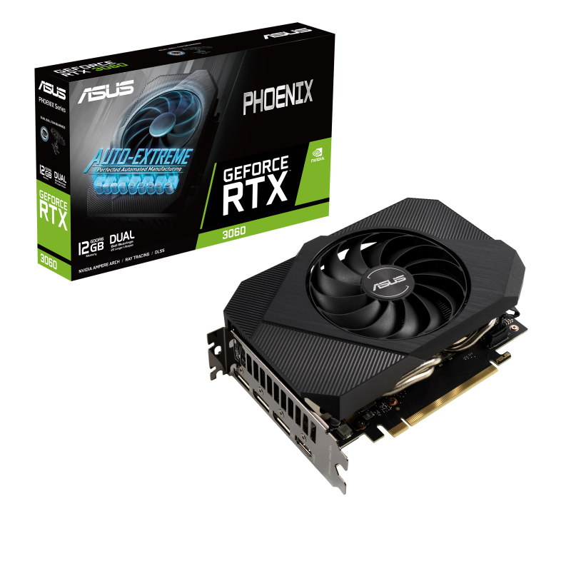 ASUS Phoenix ASUS Phoenix GeForce RTX 3060 12GB GDDR6 marocRTX 3060 12GB GDDR6-5 ASUS Phoenix GeForce RTX 3060 12GB GDDR6 LHR – Image 1