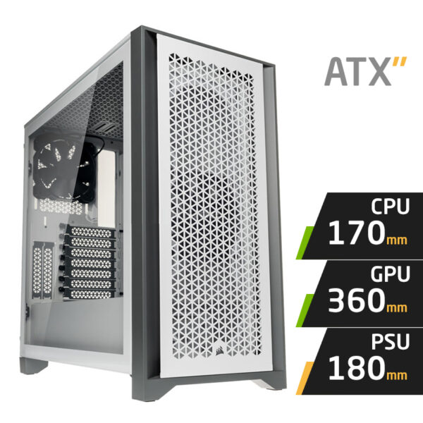 Corsair 4000D AIRFLOW TG (Blanc)