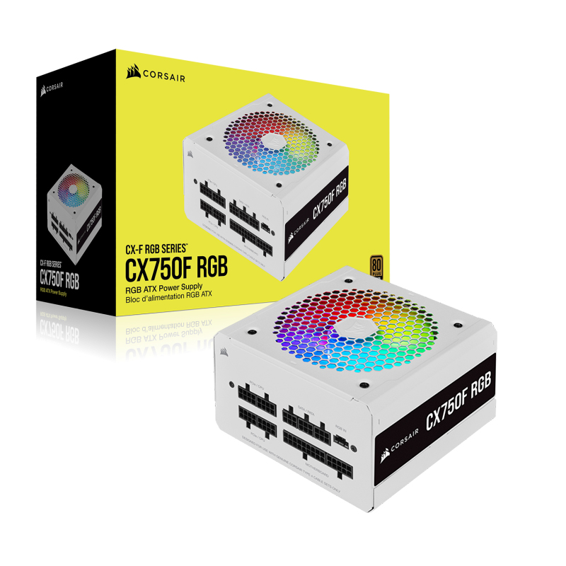 Corsair CX750F (White) au maroc Corsair CX750F (White) – Image 1