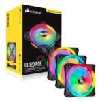 Corsair iCUE QL120 RGB (Pack 3) (Noir)