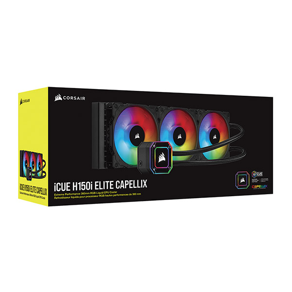 Corsair iCue H150i Elite Capellix maroc Corsair iCue H150i Elite Capellix – Image 1
