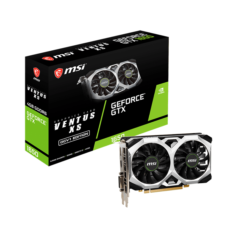 GeForce GTX 1650 D6 VENTUS XS OCV1 MSI GeForce GTX 1650 D6 VENTUS XS OCV1 – Image 1