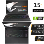 PC Portable Gamer Gigabyte AORUS 15P XD i7-11800H 16GB 1TB Gen 4 RTX 3070 8GB 240Hz 72% NTSC 100% sRGB