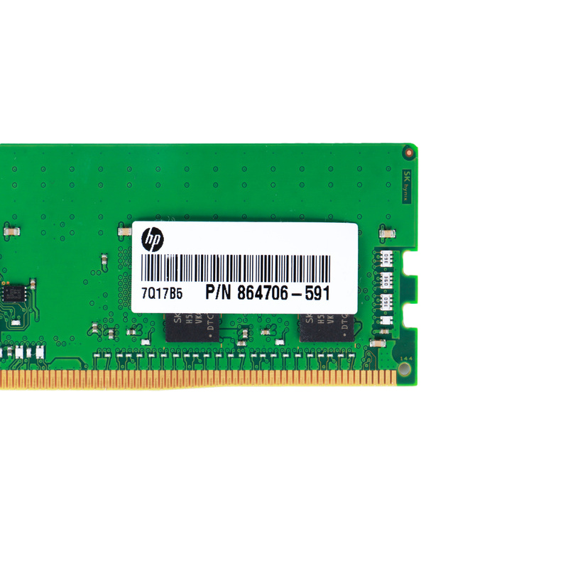 HP 8GB PC4-21300 HP 8GB PC4-21300 DDR4-2666V-R REGISTERED ECC 1RX8 CL19 – Image 1