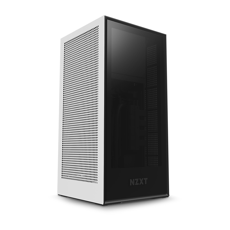 NZXT H1 Mini-ITX NZXT H1 Mini-ITX With 140mm AIO Liquid Cooler and SFX-L 650W 80 Plus Gold – Image 1