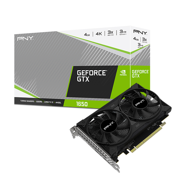 PNY GeForce GTX 1650 DUAL FAN GDDR6 PNY GeForce GTX 1650 DUAL FAN GDDR6 – Image 1