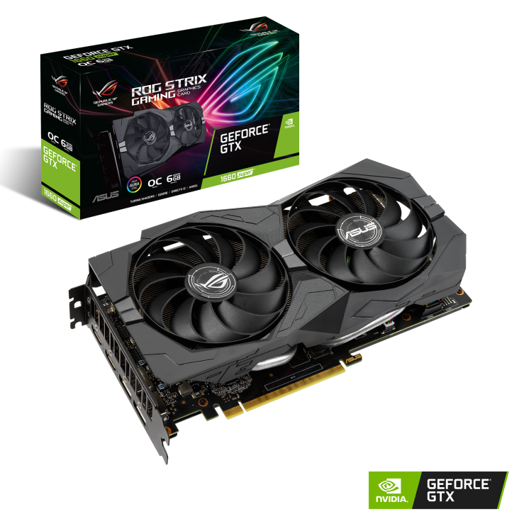 ASUS GeForce GTX 1660 SUPER ROG-STRIX maroc Asus ROG Strix GeForce GTX 1660 SUPER OC – Image 1