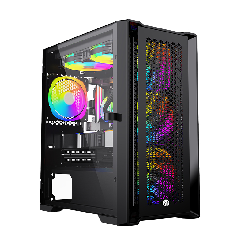 SG AIRFACE SG AIRFACE 4 FAN ARGB NOIR – Image 1