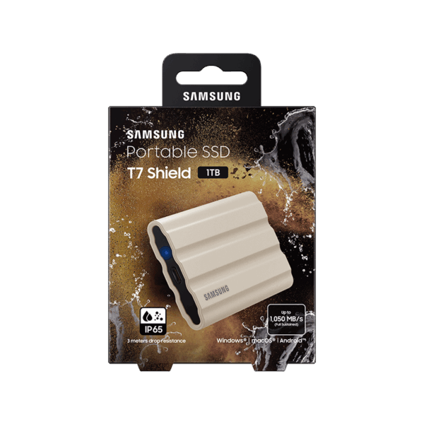 Samsung T7 Shield 1To SSD (Beige)