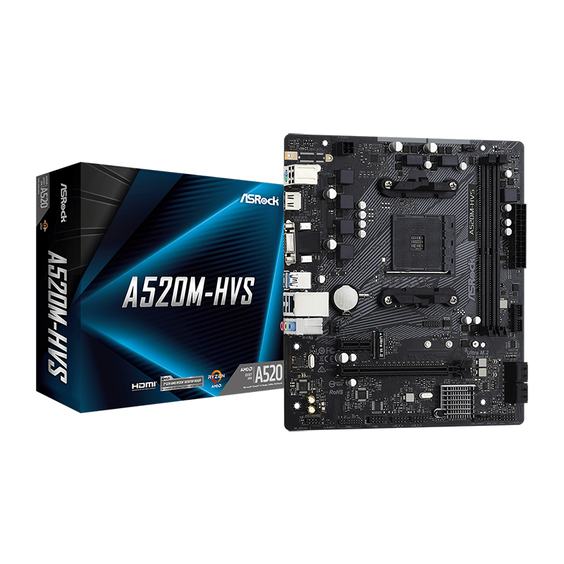 asrock A520M-HVS asrock A520M-HVS – Image 1