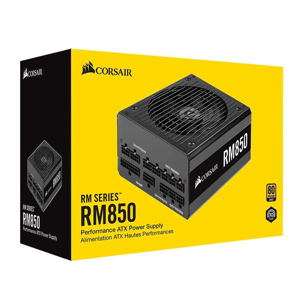 corsair rm850 maroc Corsair RM850 80PLUS Gold (Édition 2021) – Image 1