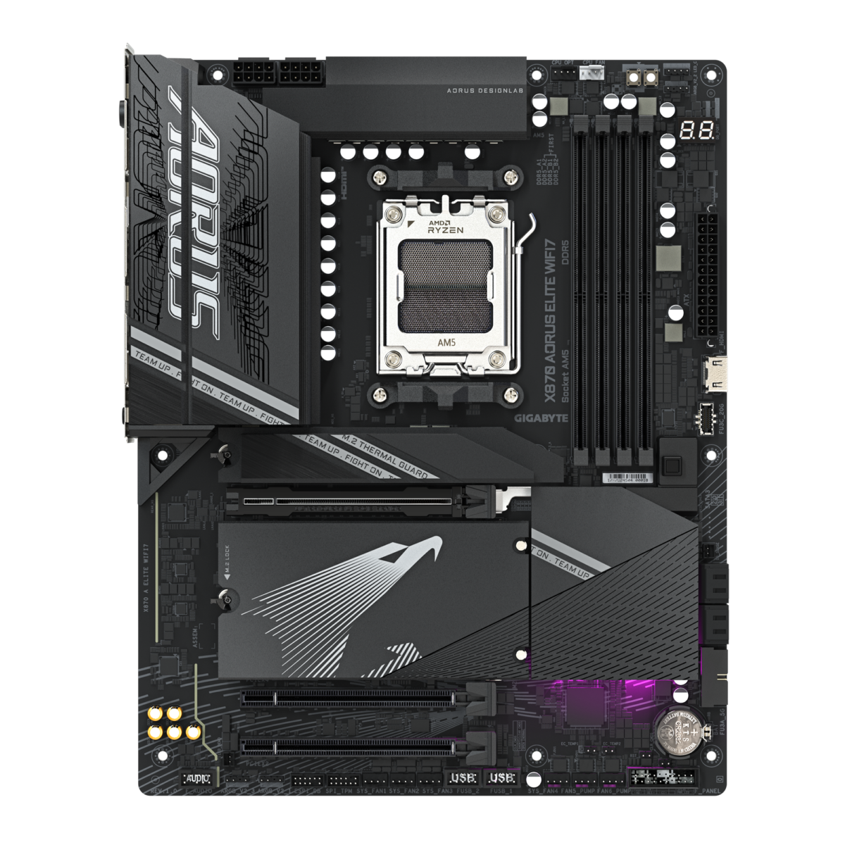 Carte Mère Gigabyte X870 AORUS ELITE WIFI7 | AMD AM5 & PCIe 5.0
