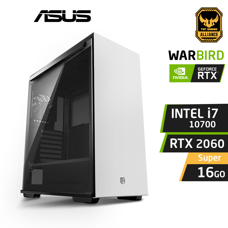 WARBIRD G10 INTEL i7-10700 16Go Nvidia RTX 2060 Super WARBIRD G10 INTEL i7-10700 16Go Nvidia RTX 2060 Super – Image 1
