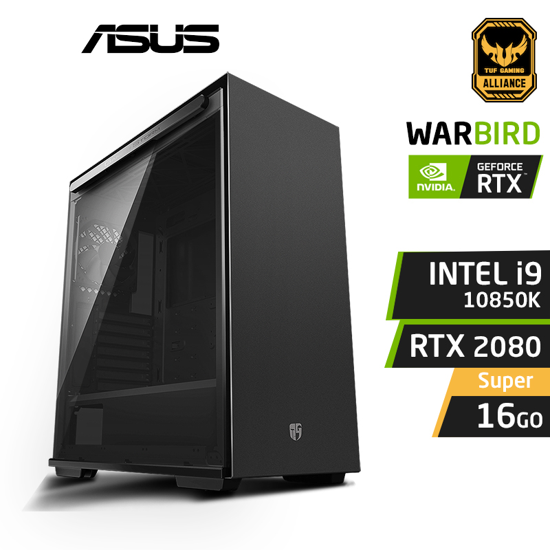 WARBIRD G10 i9-10850K 16GB NVIDIA RTX 2080 Super WARBIRD G10 i9-10850K 16GB NVIDIA RTX 2080 Super PC GAMER PRO – Image 1