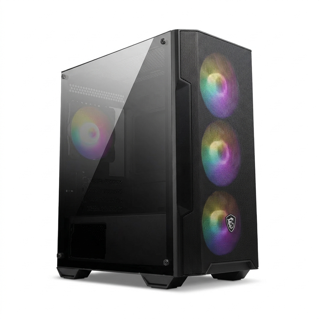 MSI MAG FORGE M100A | Boîtier PC Micro-ATX | 4 Ventilateurs Auto-RGB MSI MAG FORGE M100A | Boîtier PC Micro-ATX | 4 Ventilateurs Auto-RGB