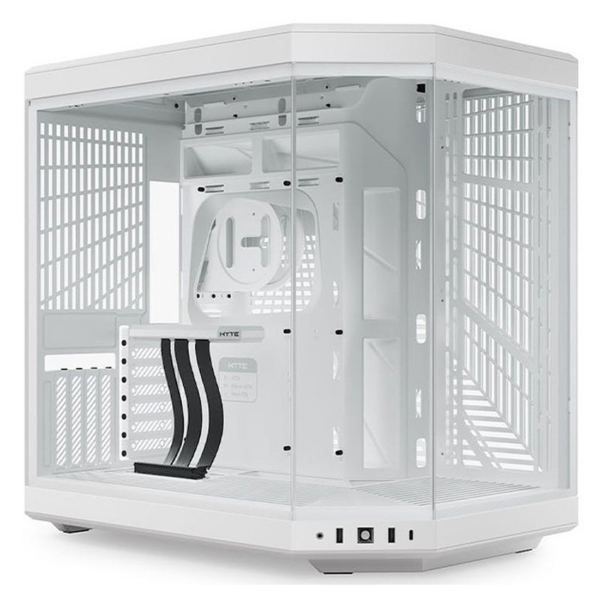 Boîtier PC Hyte Y70 Blanc : Châssis Double Chambre & Riser PCIe 4.0 au Maroc