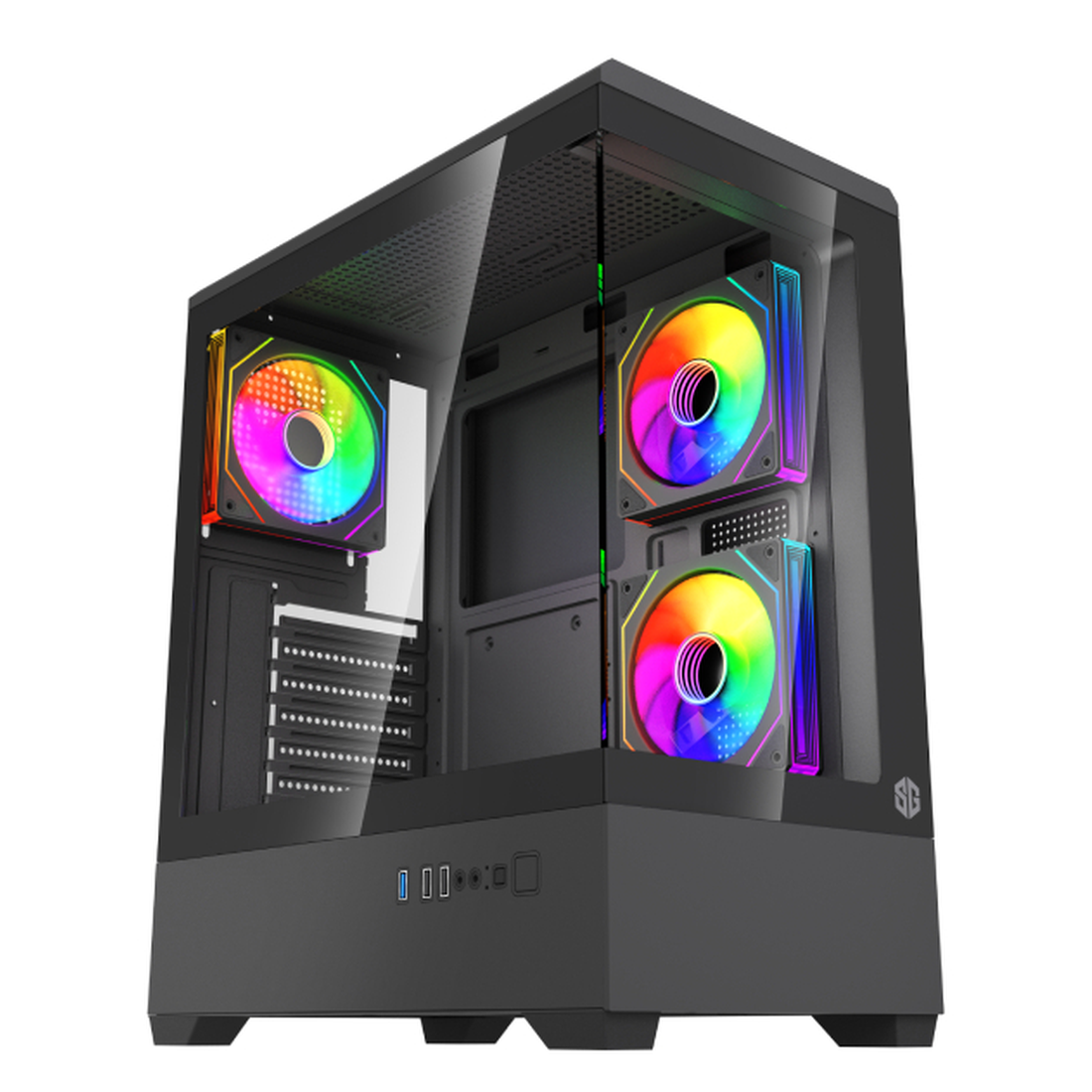 Boîtier PC SG Glass 3 Fan ARGB : Prix et Achat au Maroc | Workstation.ma Boîtier PC SG Glass 3 Fan ARGB : Prix et Achat au Maroc | Workstation.ma