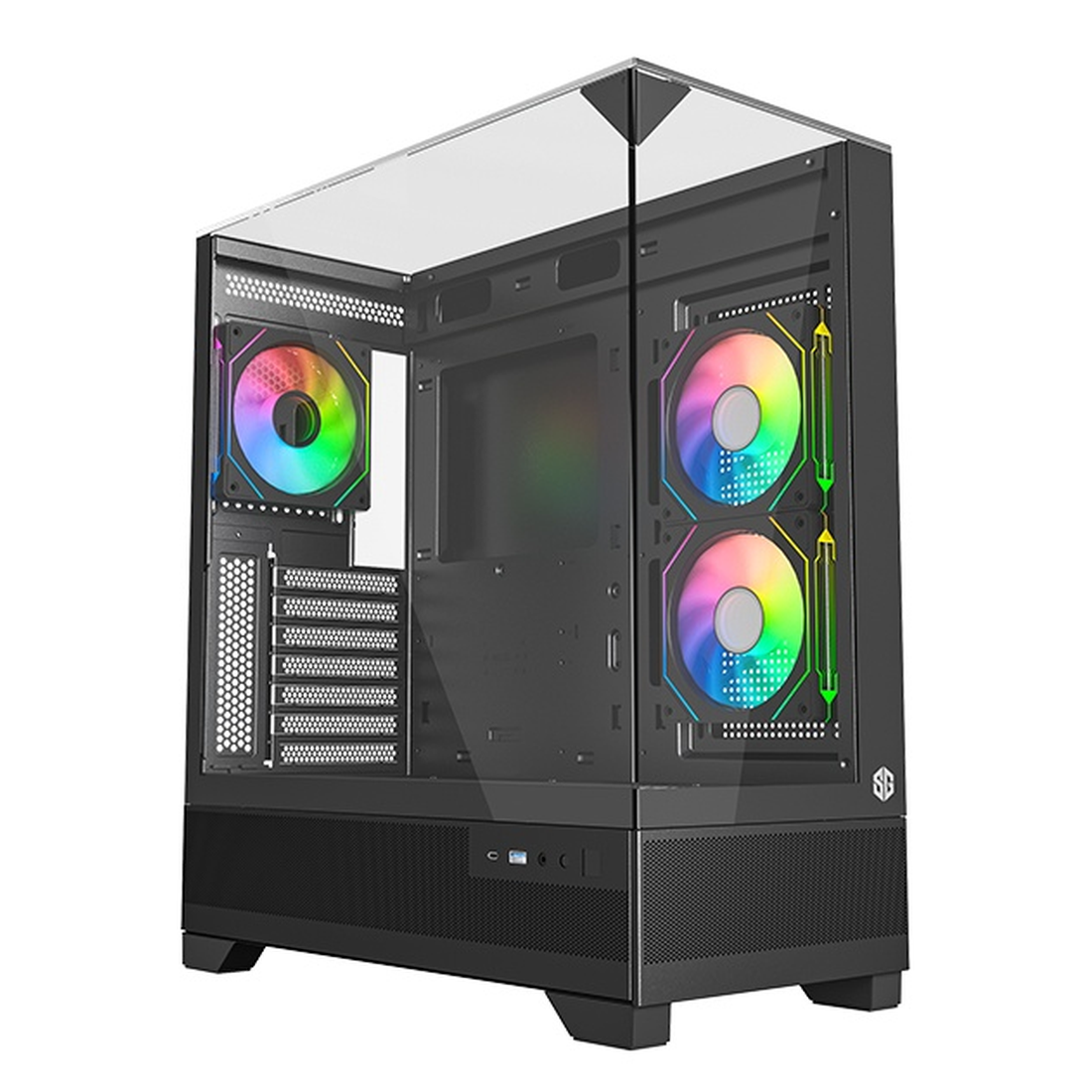 BOITIER SG GLASS ULTRA 3 FAN ARGB NOIR - Workstation Maroc BOITIER SG GLASS ULTRA 3 FAN ARGB NOIR - Workstation Maroc