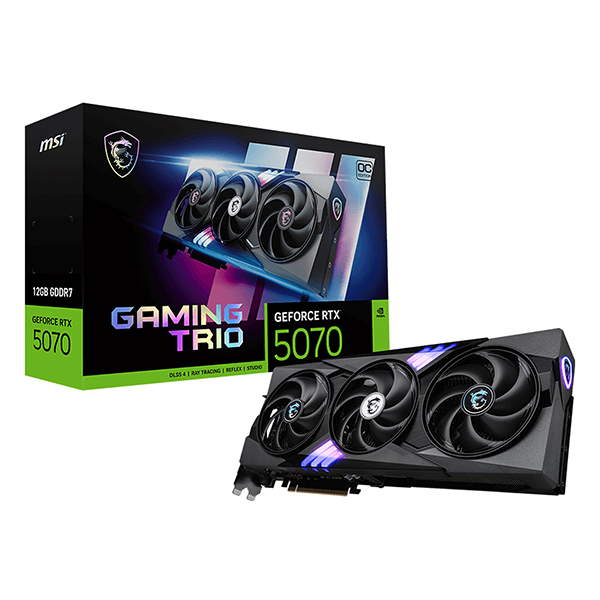 MSI GeForce RTX 5070 12G GAMING TRIO OC - Prix Maroc | Workstation.ma