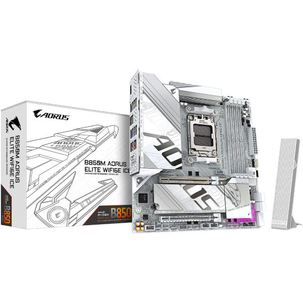 CARTE MERE GIGABYTE B850M AORUS ELITE WIFI6E ICE - Workstation Maroc