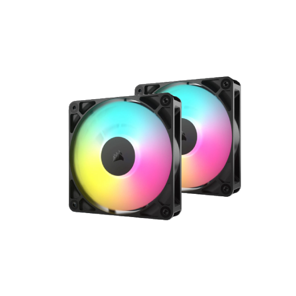 Ventilateur boitier Corsair RS140 ARGB Dual Pack Noir Prix Maroc - Workstation.ma