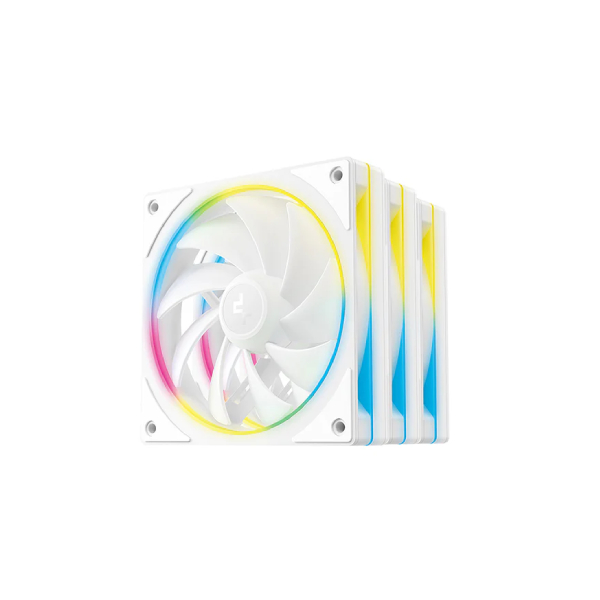 Pack 3 Ventilateurs Deepcool FL12 SE WH ARGB Prix Maroc - Workstation