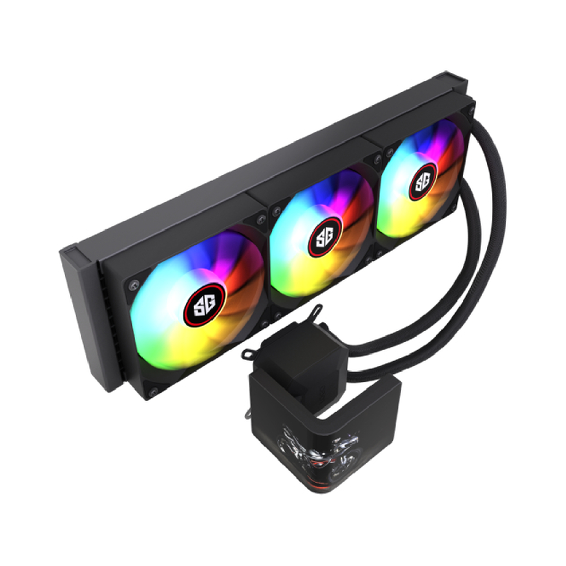 WATERCOOLING SG SG12-360-LCD ARGB NOIR (3) - Workstation Maroc ooling SG SG12-360-LCD ARGB Noir 360 mm Prix Maroc | Workstation