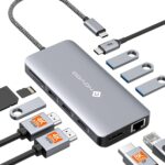 NOVOO RM11 Pro Station d'accueil USB C 11 en 1 Prix Maroc | Workstation.ma