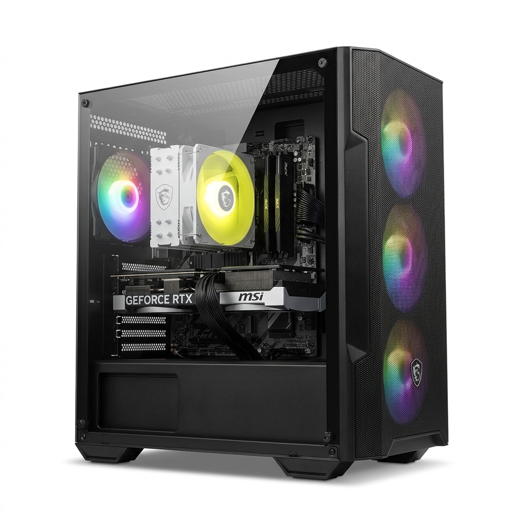 FORGE R5 - AMD RYZEN 5 7600x, B850M, RTX 5060 Ti 8 Go, 16 Go DDr5, 500 Go SSD Nvme, Pc gamer FORGE R5 - AMD RYZEN 5 7600x, B850M, RTX 5060 Ti 8 Go, 16 Go DDr5, 500 Go SSD Nvme, Pc gamer