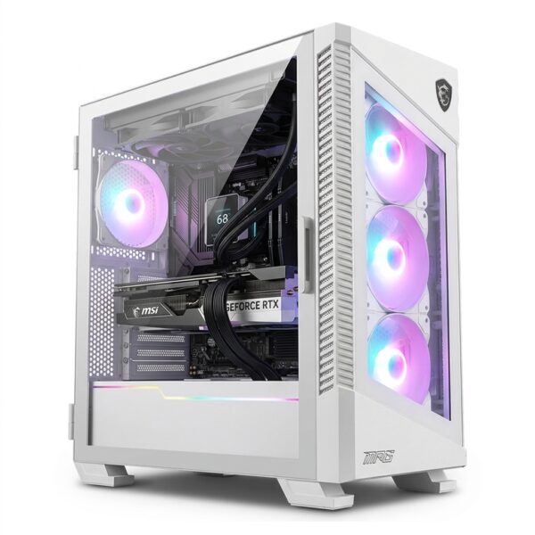 KRAKEN R5W - AMD RYZEN 5 7600, B850m, RTX 5070 12 Go, 16 Go DDr5, 1 To SSD Sata, Pc Gamer