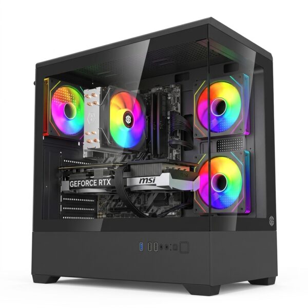 PHANTOM R7 - AMD RYZEN 7 5700, B550M, RTX 5070 12 Go, 16 Go DDR4, 512 Go SSD Sata , Pc gamer-v1