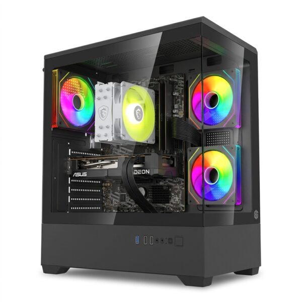 SHADOW R5 - AMD RYZEN 5 5600X, B550m, RX 7600 8 Go, 16 Go DDr4, 500 Go SSD Nvme, Pc gamer
