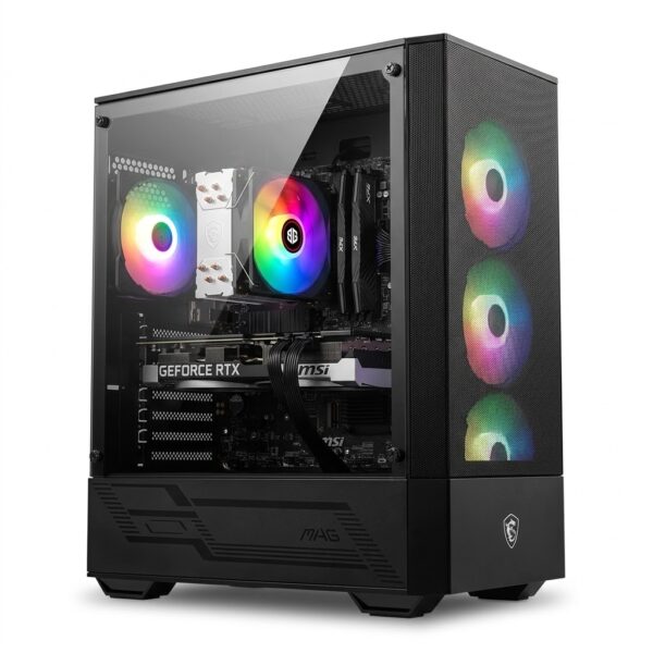 VORTEX R7 - AMD RYZEN 7 5700, RTX 5070 12 Go, 16 Go DDr4, 1 To SSD Sata, 850W , Pc gamer
