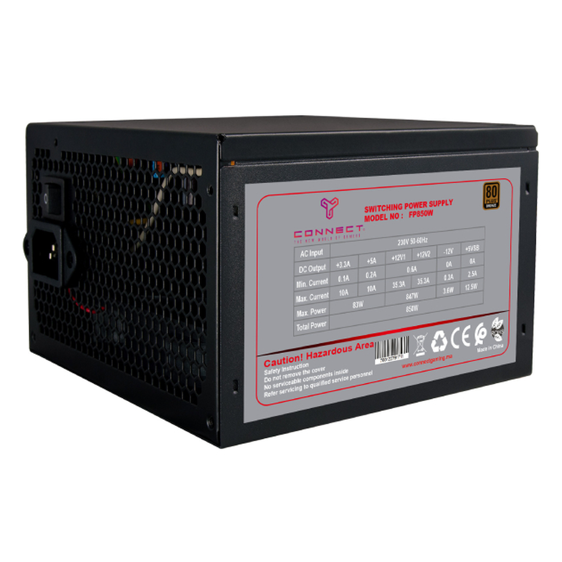 CONNECT 850W 80PLUS Bronze Alimentation PC Prix Maroc | Workstation.ma CONNECT 850W 80PLUS Bronze Alimentation PC Prix Maroc | Workstation.ma