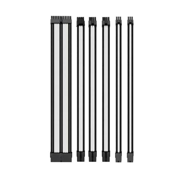 Câbles Alimentation PC Tressés 18AWG White/Black Prix Maroc - Workstation.ma