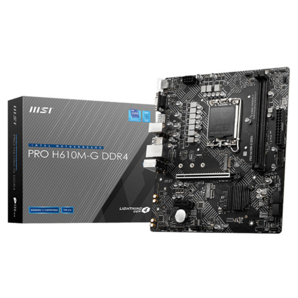 MSI PRO H610M-G DDR4 Carte Mère LGA 1700 Prix Maroc | Workstation.ma