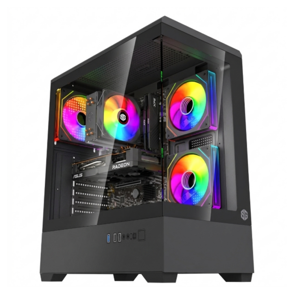 PC Gamer SHADOW R5 Ryzen 5 RX 7600 8 Go B550M Prix Maroc | Workstation.ma